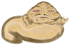 Jabba The Hutt representing a parasite