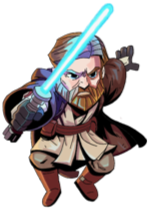 Obi Wan Kenobi representing a memory CD8+ T-lymphocyte